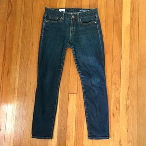 GAP dark wash, skinny jeans